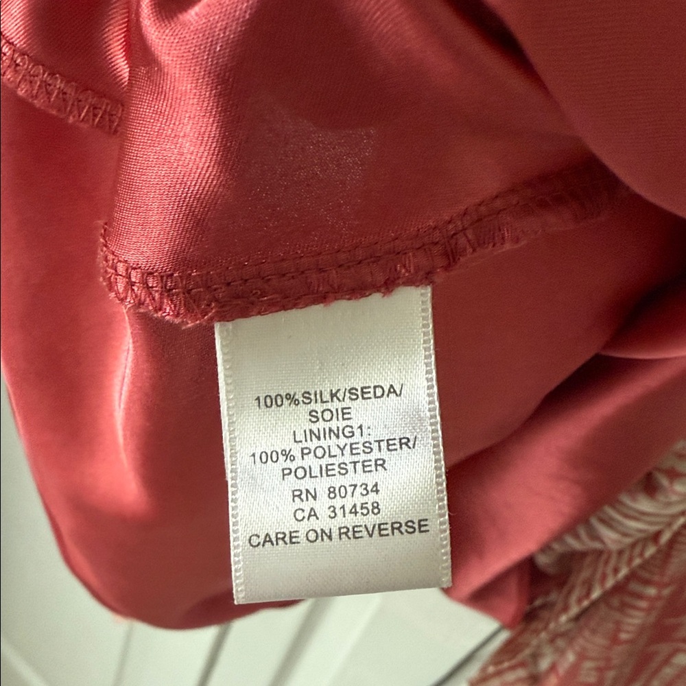 BCBGMaxAzria Red and White Striped Midi Dress - Picture 6 of 8
